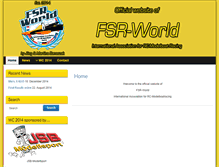 Tablet Screenshot of fsr-world.com